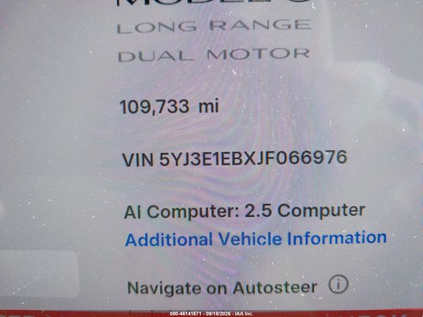 2018 TESLA MODEL 3 LONG RANGE/PERFORMANCE — I9