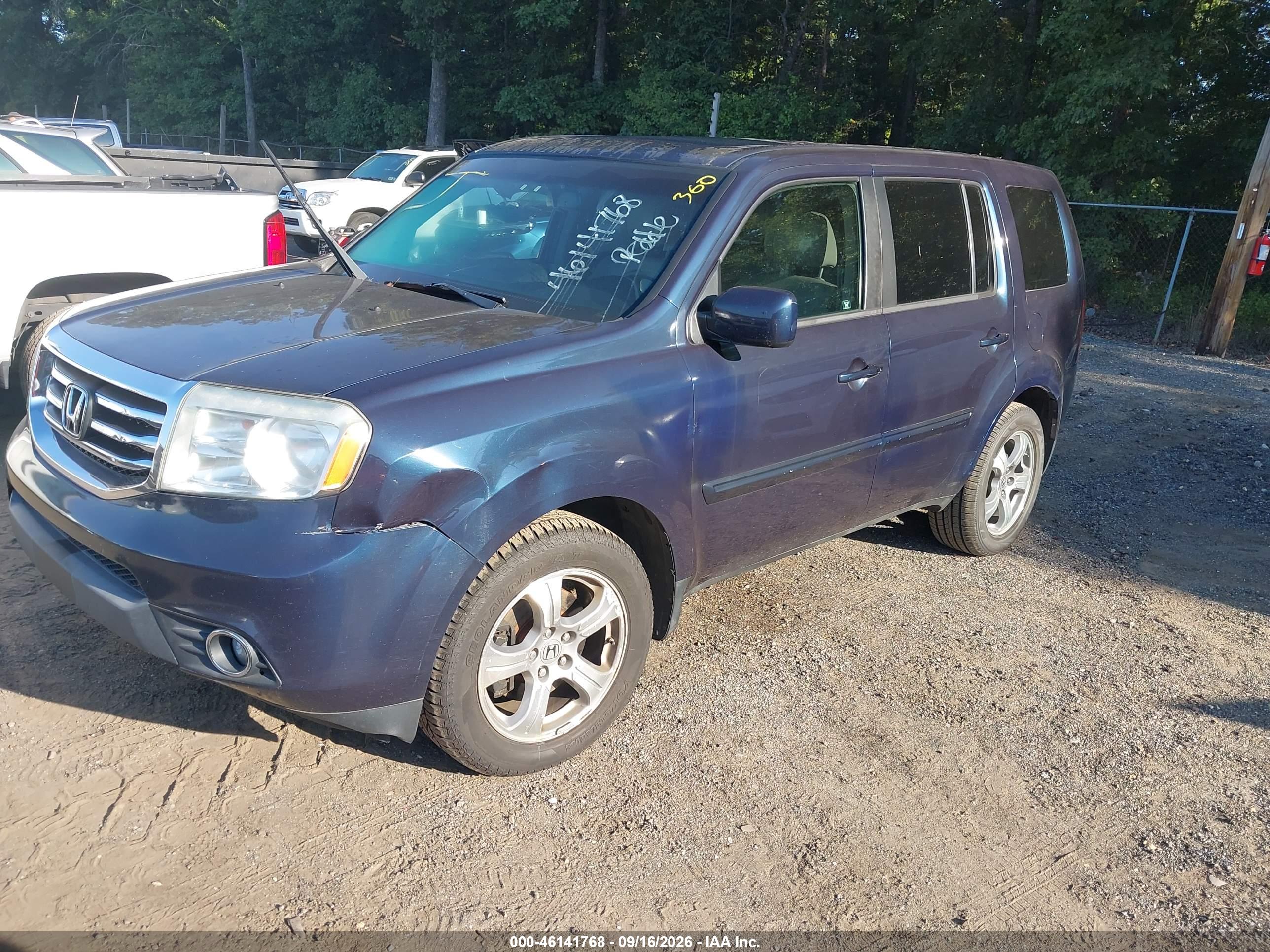 2012 HONDA PILOT EX-L — I2