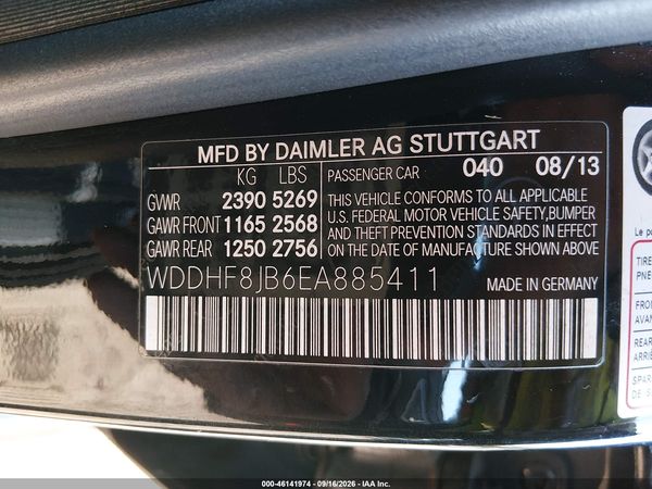 2014 MERCEDES-BENZ E 350 4MATIC — I9