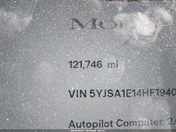 2017 TESLA MODEL S 60/75 — I118