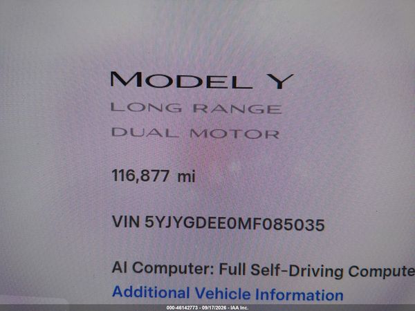 2021 TESLA MODEL Y — I118