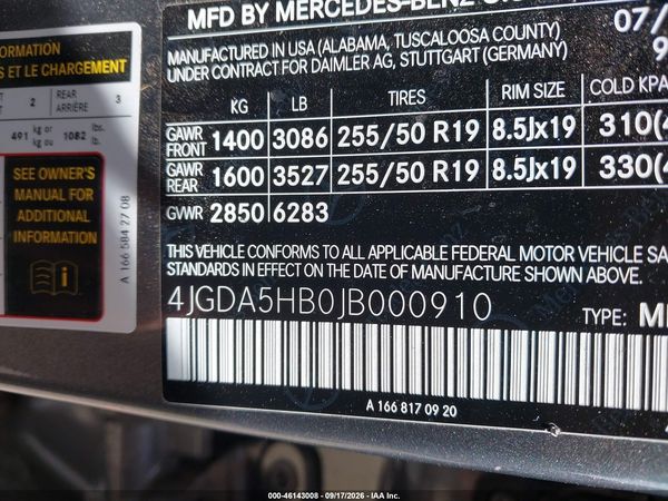 2018 MERCEDES-BENZ GLE 350 4MATIC — I9