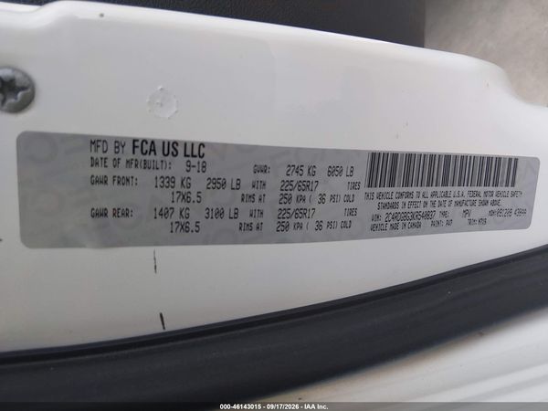 2019 DODGE GRAND CARAVAN SE PLUS — I9