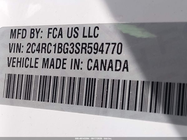 2025 CHRYSLER PACIFICA SELECT — I9