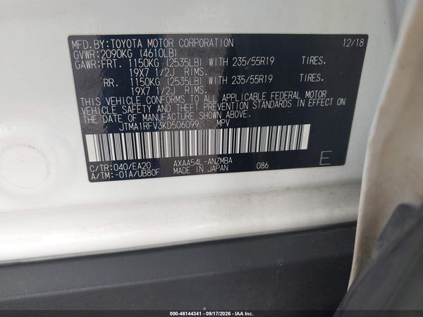 2019 TOYOTA RAV4 XLE PREMIUM — I9