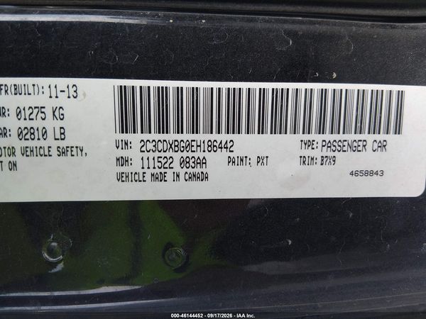 2014 DODGE CHARGER SE — I9