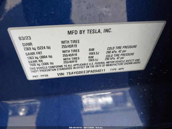 2023 TESLA MODEL Y — I9