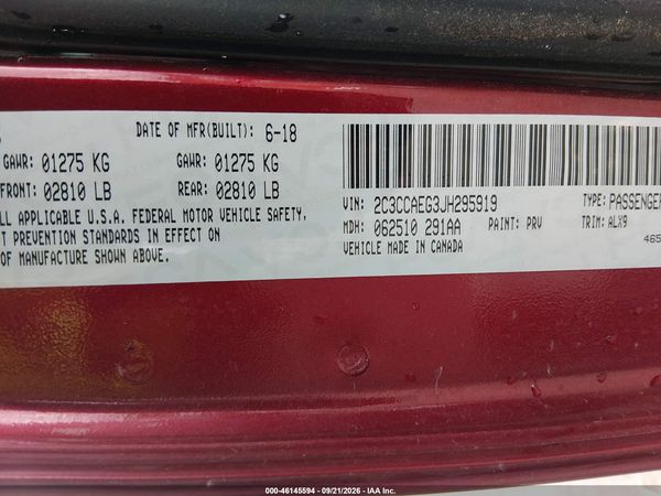 2018 CHRYSLER 300 LIMITED — I9