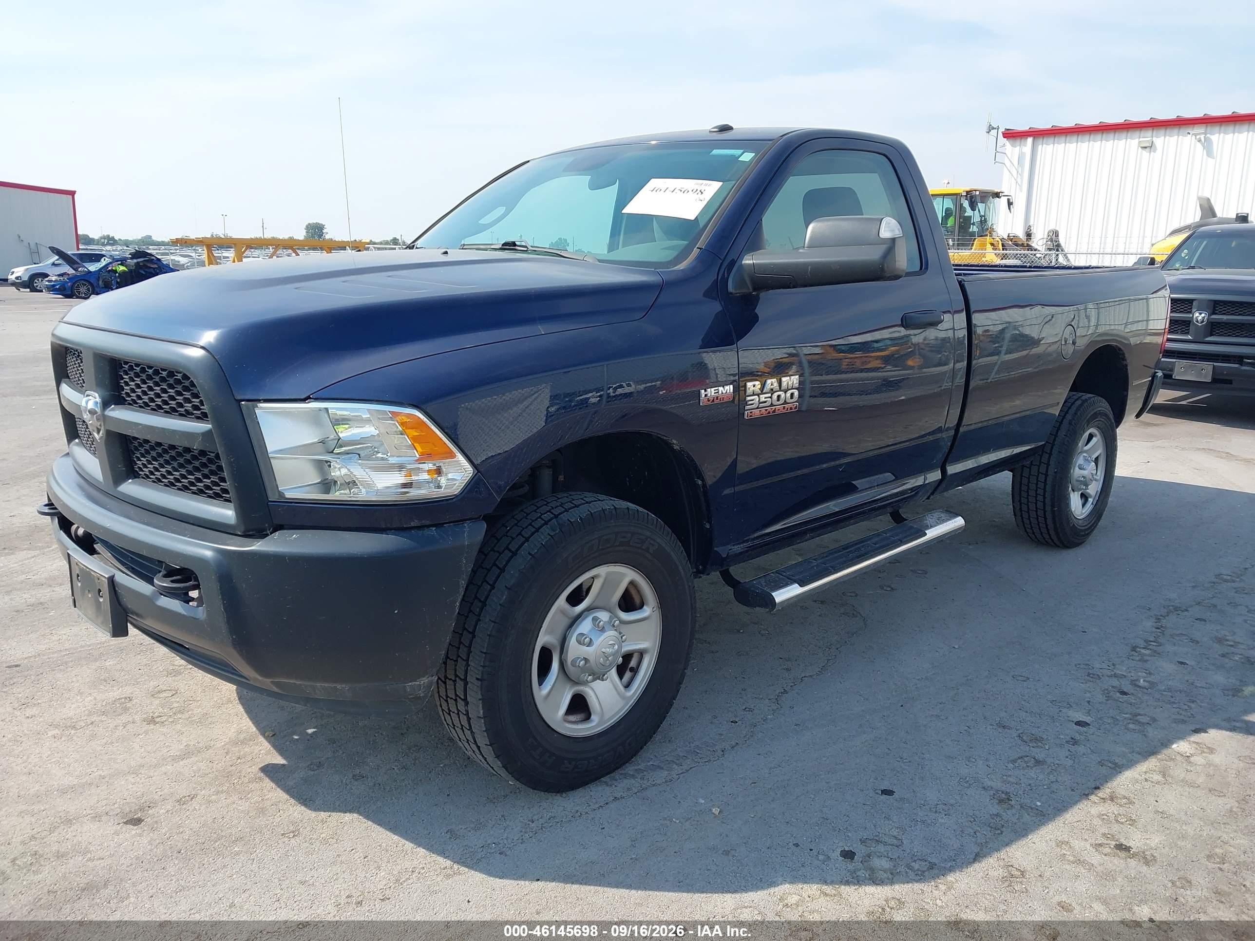 2018 RAM 3500 TRADESMAN  4X4 8' BOX — I2