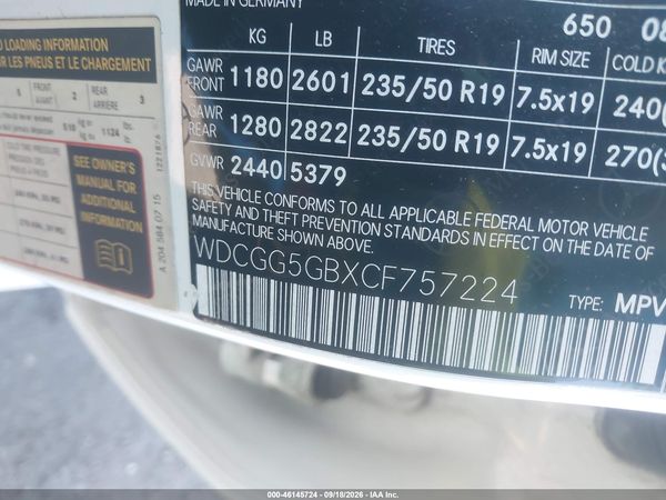 2012 MERCEDES-BENZ GLK 350 GLK350 — I9