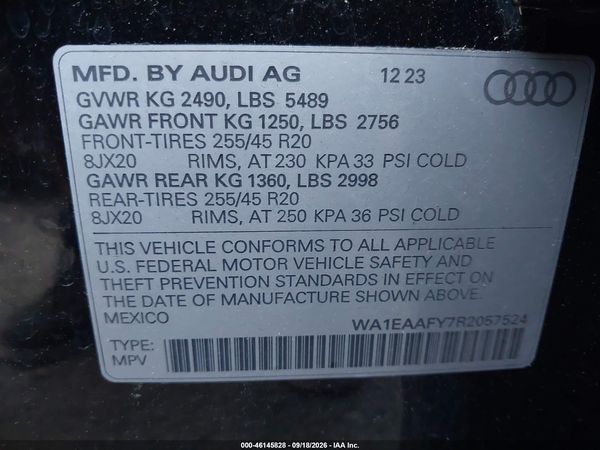 2024 AUDI Q5 — I9