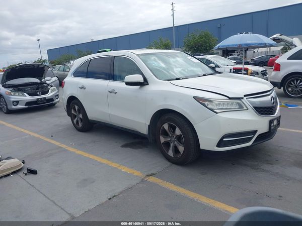 2016 ACURA MDX ACURAWATCH PLUS PACKAGE — I1