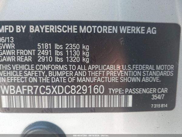 2013 BMW 535I — I9