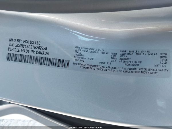 2026 CHRYSLER PACIFICA SELECT — I9
