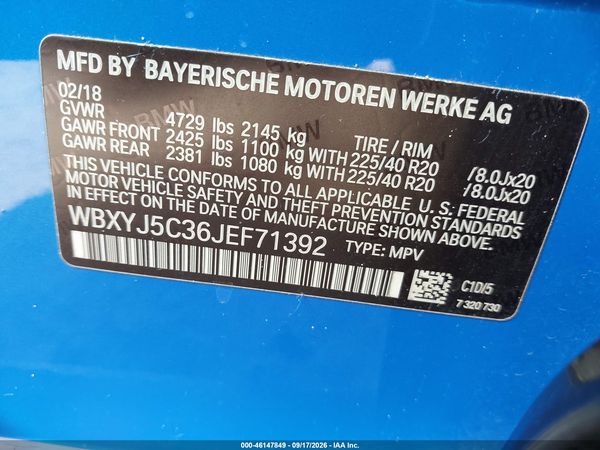 2018 BMW X2 XDRIVE28I — I9