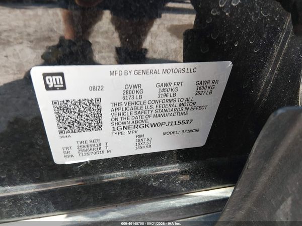 2023 CHEVROLET TRAVERSE FWD LT CLOTH — I9
