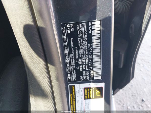 2015 MERCEDES-BENZ C 300 Base — I9