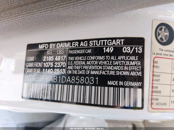 2013 MERCEDES-BENZ C 300 LUXURY 4MATIC — I9