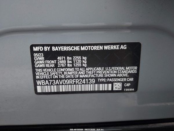 2024 BMW 430I GRAN COUPE XDRIVE — I9