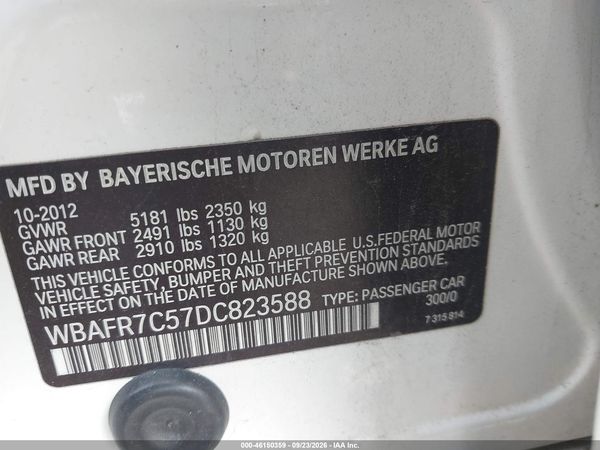 2013 BMW 535I — I9