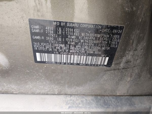 2025 SUBARU OUTBACK PREMIUM — I9