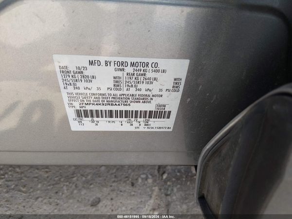 2024 FORD EDGE TITANIUM — I9
