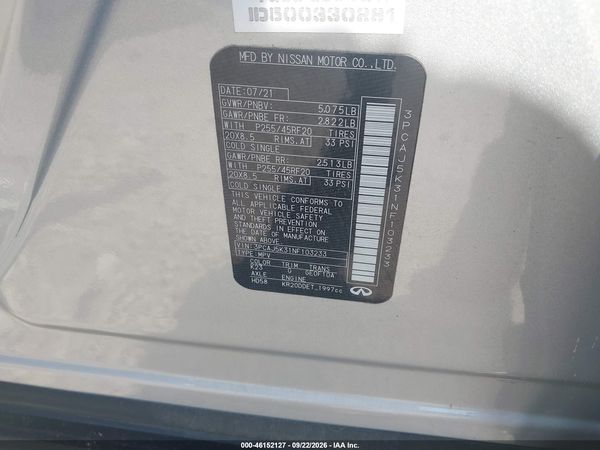 2022 INFINITI QX55 ESSENTIAL AWD — I9