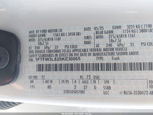 2025 FORD F-150 XLT — I9