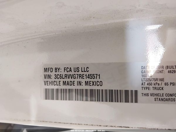 2024 RAM PROMASTER 2500 — I9