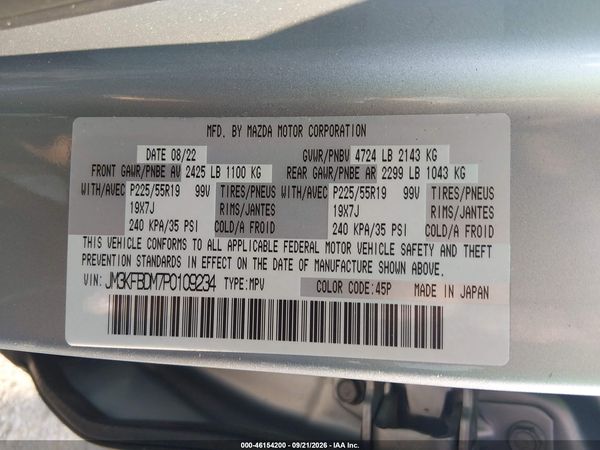 2023 MAZDA CX-5 2.5 S PREMIUM — I9