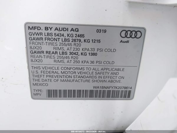 2019 AUDI Q5 45 PREMIUM — I9