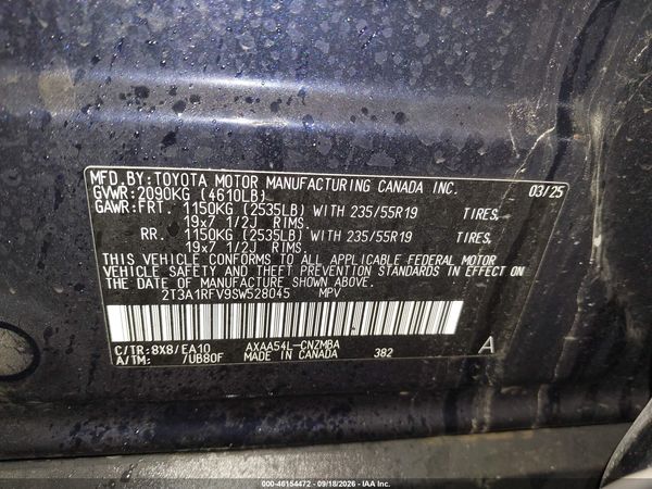 2025 TOYOTA RAV4 XLE PREMIUM — I9