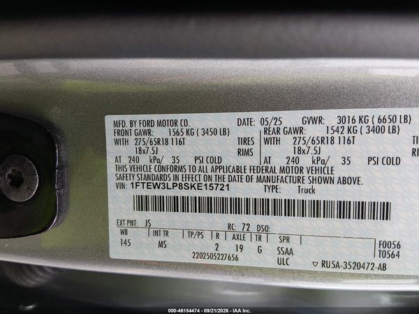 2025 FORD F-150 XLT — I9