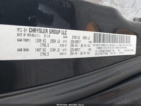 2014 DODGE GRAND CARAVAN SE — I9