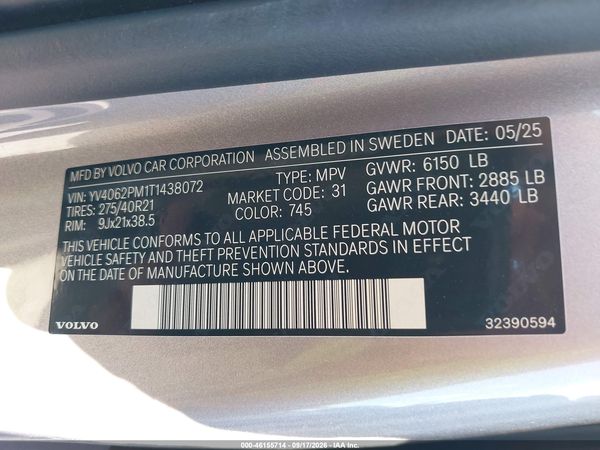 2026 VOLVO XC90 — I9