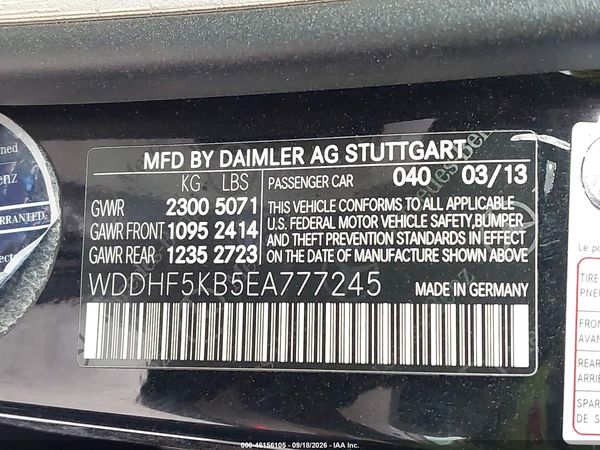 2014 MERCEDES-BENZ E 350 E350 — I9