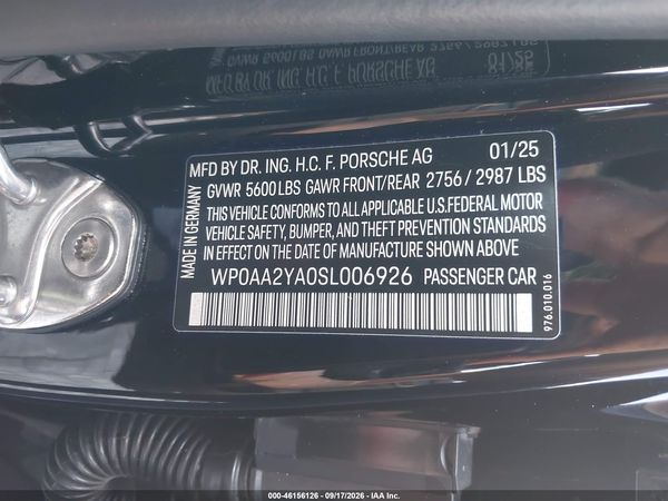 2025 PORSCHE PANAMERA 4 — I9