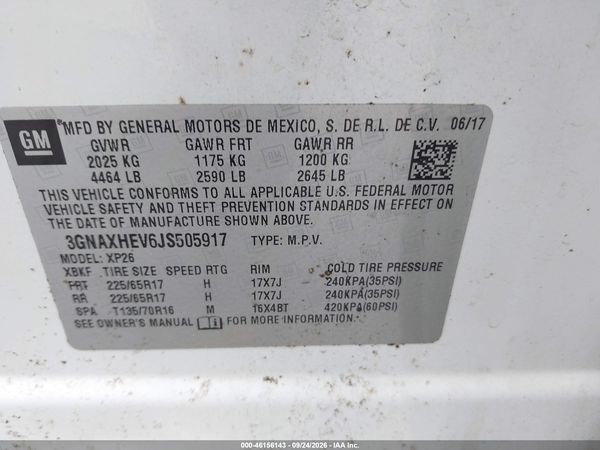 2018 CHEVROLET EQUINOX LS — I9