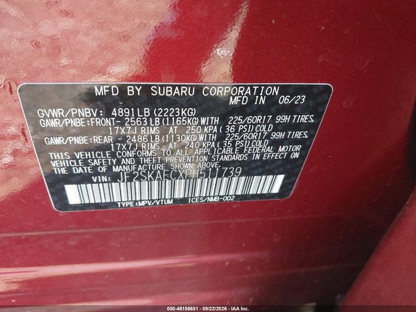 2023 SUBARU FORESTER PREMIUM — I9