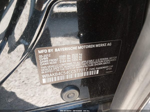 2012 BMW 740LI — I9