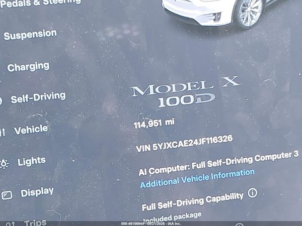 2018 TESLA MODEL X 100D/75D/P100D — I118
