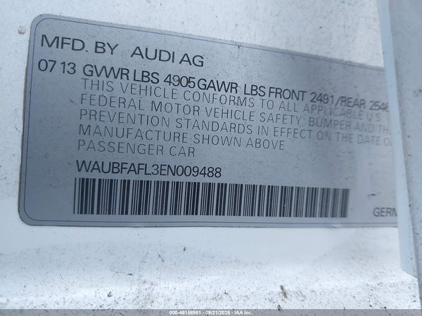 2014 AUDI A4 2.0T PREMIUM — I9
