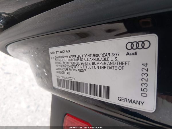 2024 AUDI A6 — I9