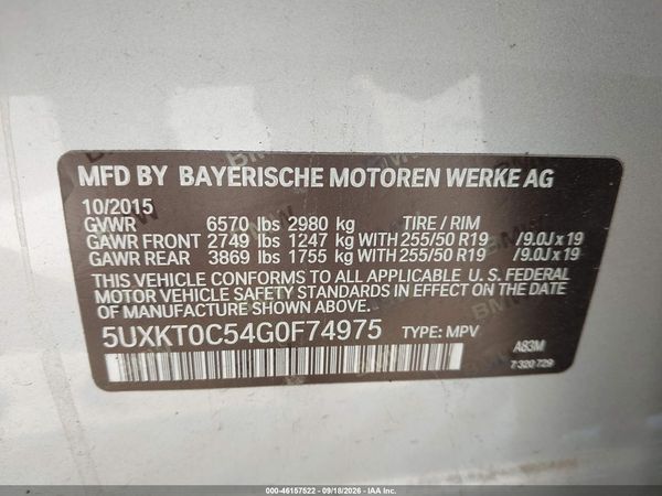 2016 BMW X5 EDRIVE XDRIVE40E — I9