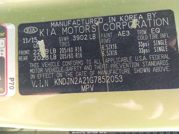 2016 KIA SOUL Plus — I9
