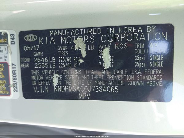 2018 KIA SPORTAGE LX — I9