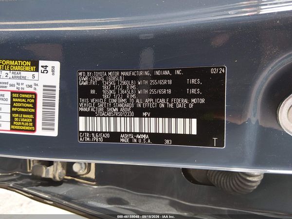 2024 TOYOTA GRAND HIGHLANDER HYBRID XLE — I9