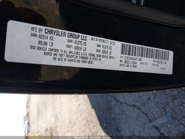 2013 DODGE CHARGER SXT — I9