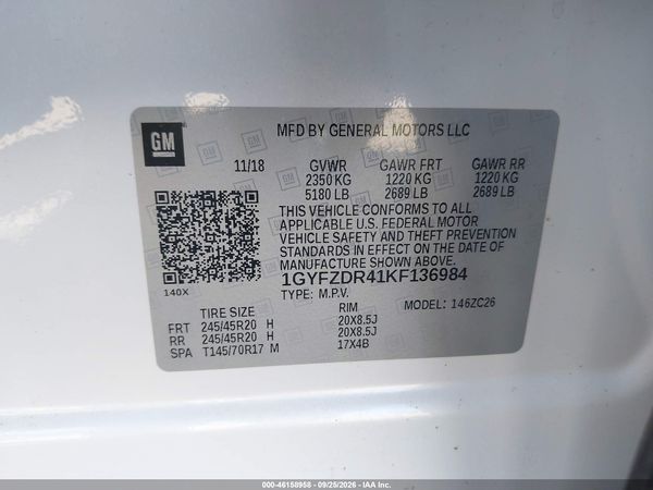 2019 CADILLAC XT4 PREMIUM LUXURY — I9