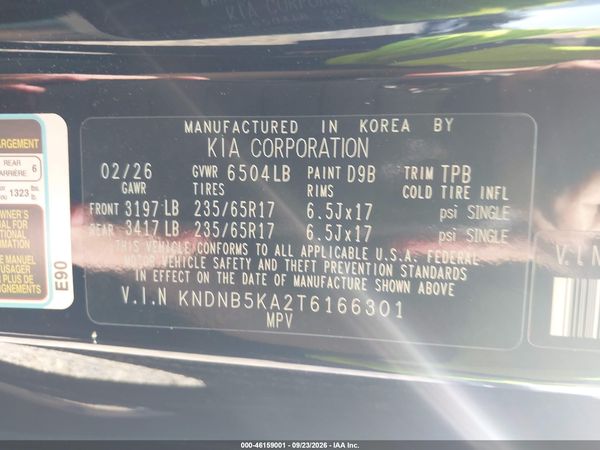 2026 KIA CARNIVAL MPV HYBRID LXS — I9